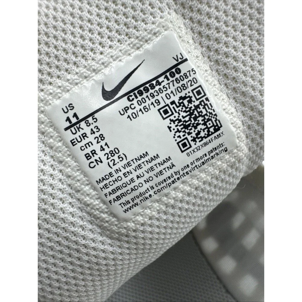 Nike Downshifter 10 Running Shoe Womens Size 11 White Gym Training Sneaker